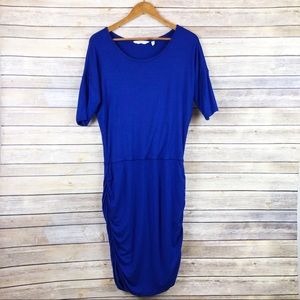 Athleta Solstice Ruched Dolman Fitted Dress Size M